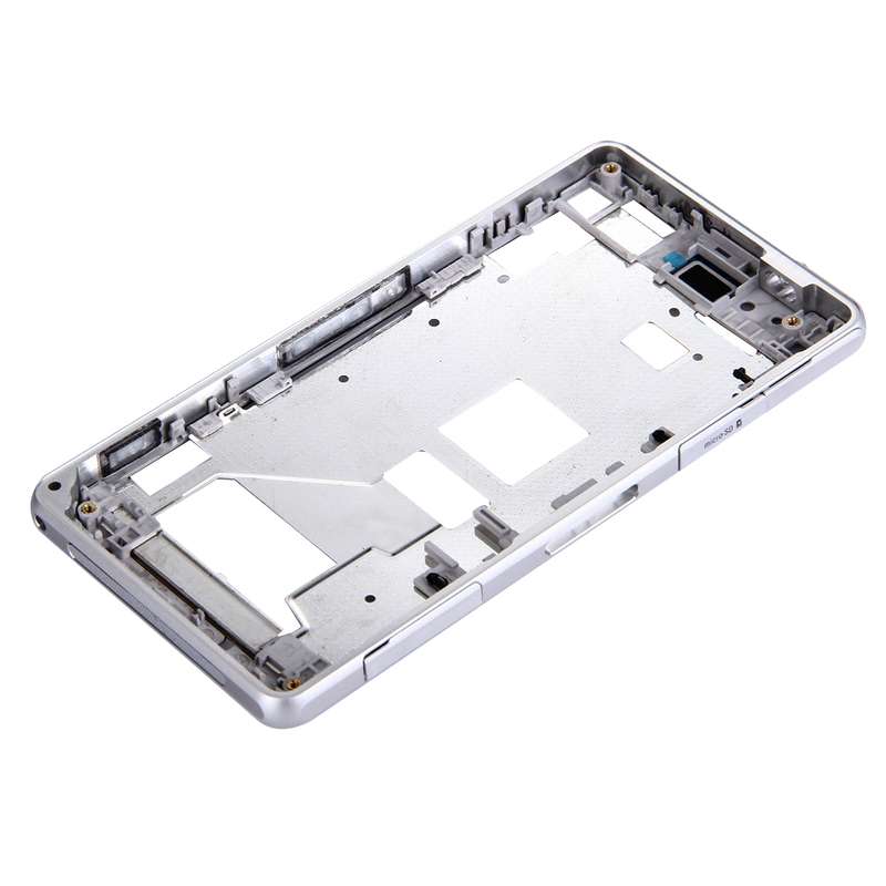 Single SIM Front Housing LCD Frame Bezel for Sony Xperia Z3(Brown)