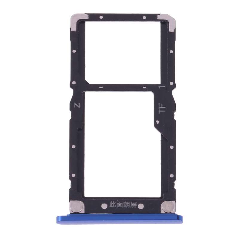 SIM Card Tray + SIM Card / Micro SD Card for Xiaomi Mi 8 Lite(Blue)