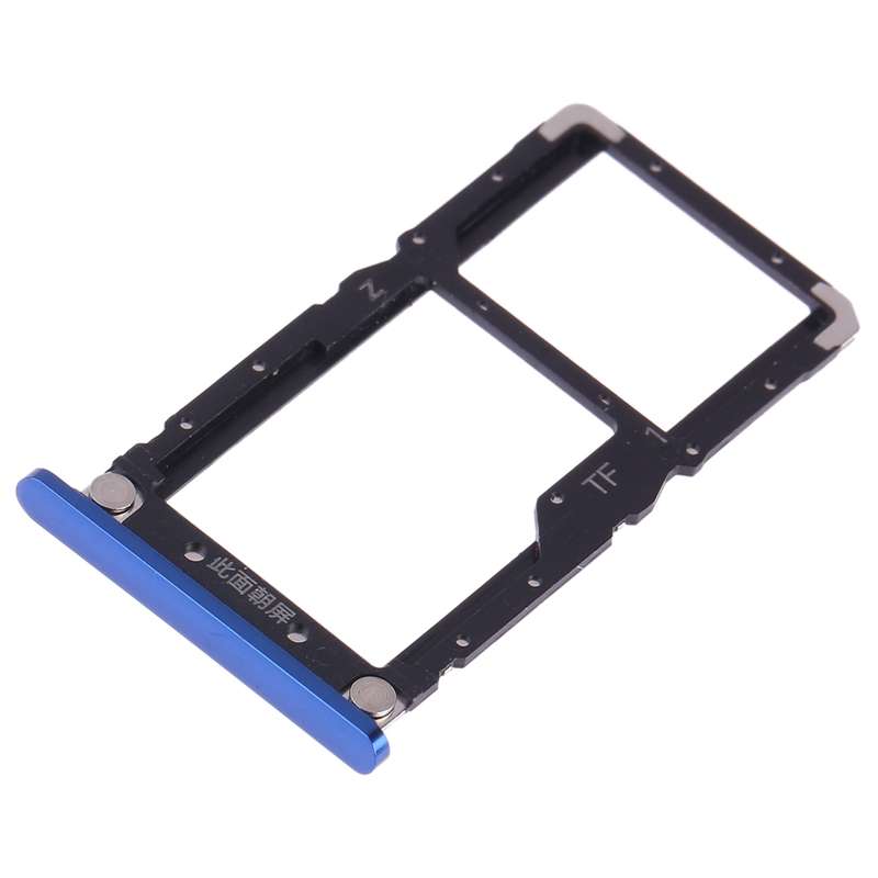 SIM Card Tray + SIM Card / Micro SD Card for Xiaomi Mi 8 Lite(Blue)