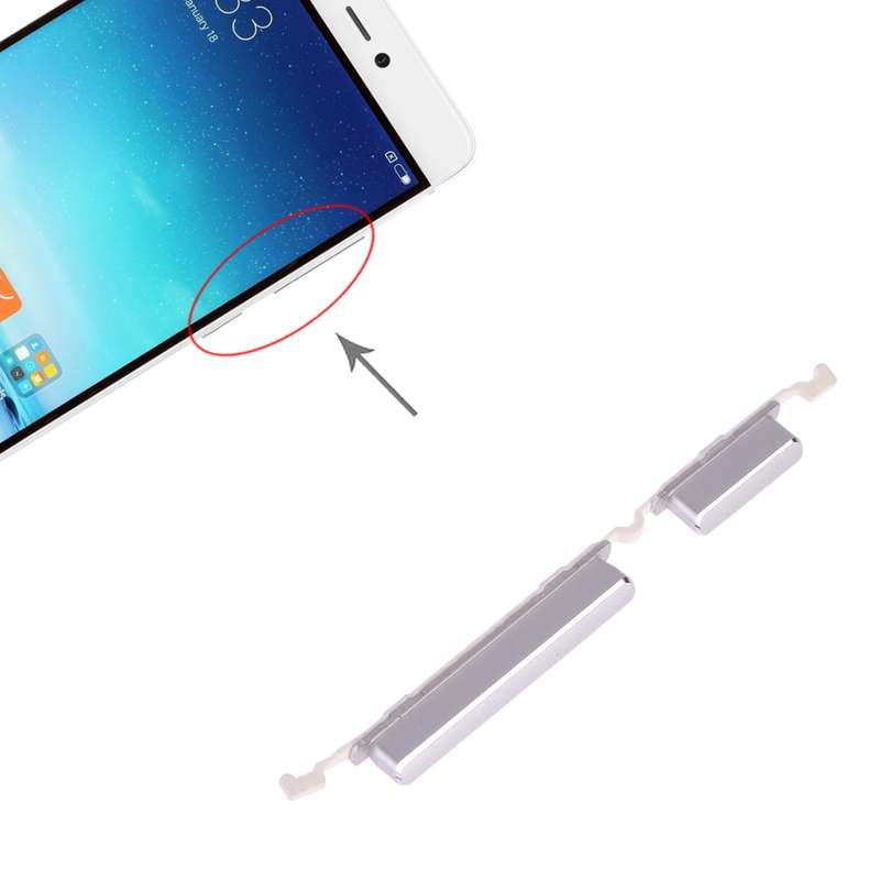 Power Button and Volume Control Button for Xiaomi Mi 5s(Pink)