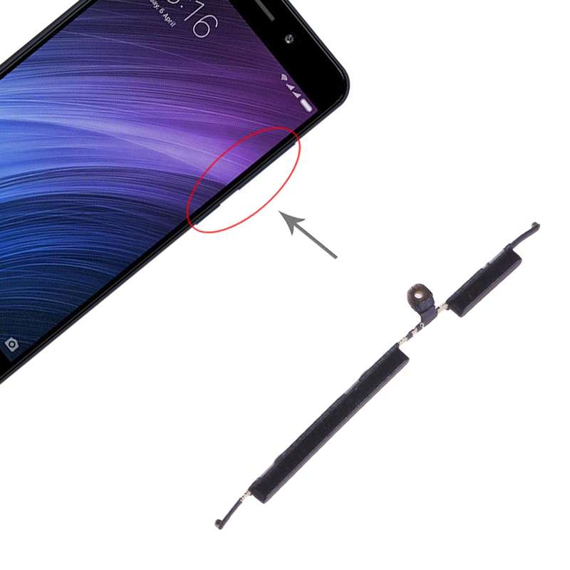 Power Button and Volume Control Button for Xiaomi Redmi 4A(Gold)