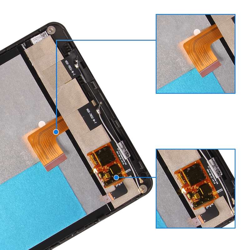 OEM LCD Screen for Lenovo Miix 3-830 Digitizer Full Assembly with Frame (Black)