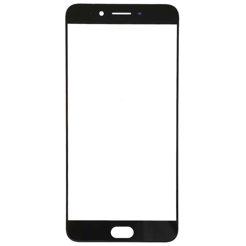 For OPPO R9s Plus Front Screen Outer Glass Lens (Black)