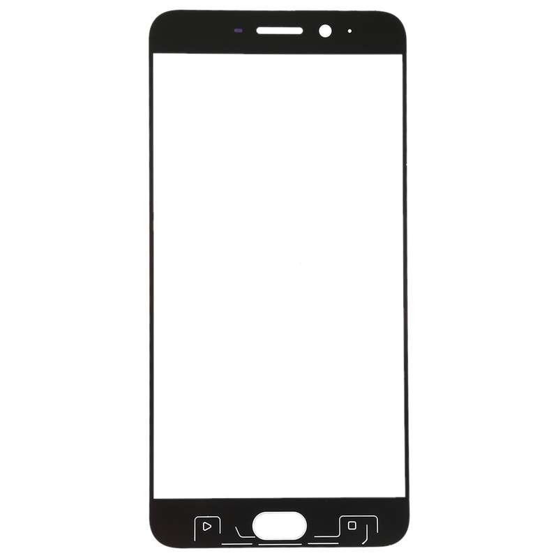 For OPPO R9s Plus Front Screen Outer Glass Lens (Black)