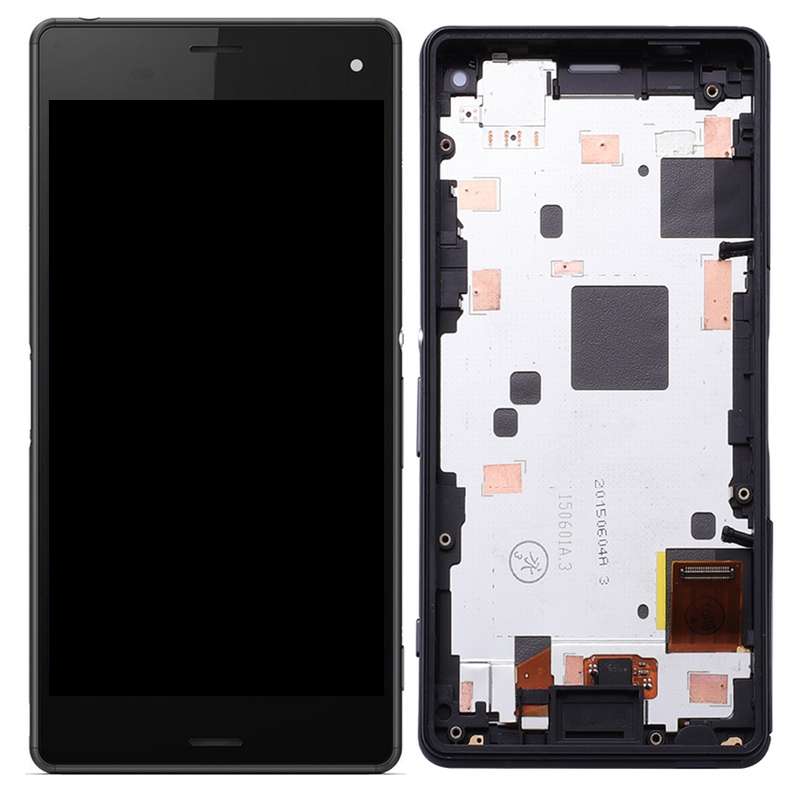 OEM LCD Screen for Sony Xperia Z3 Mini Compact Digitizer Full Assembly with Frame(Green)