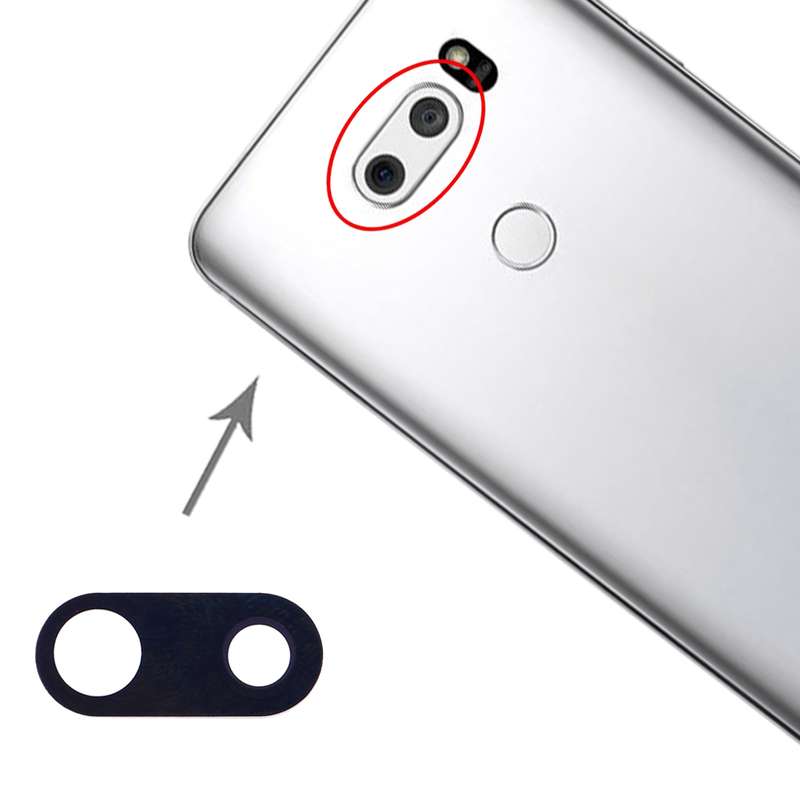 10 PCS Back Camera Lens for LG V30 H930 H933 (Black)