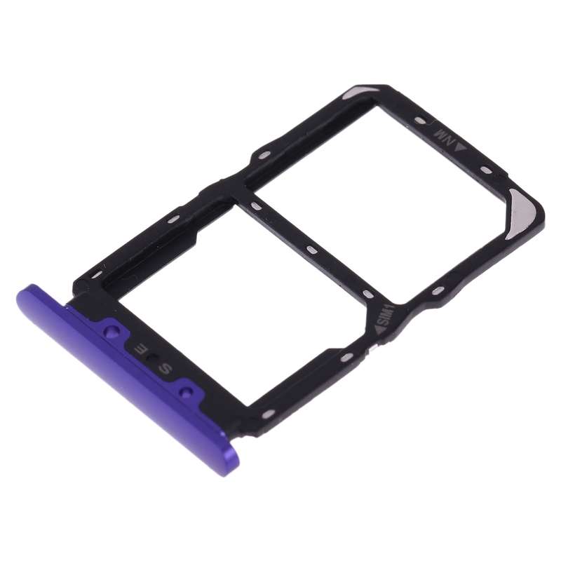 SIM Card Tray + NM Card Tray for Huawei Nova 5(Purple)