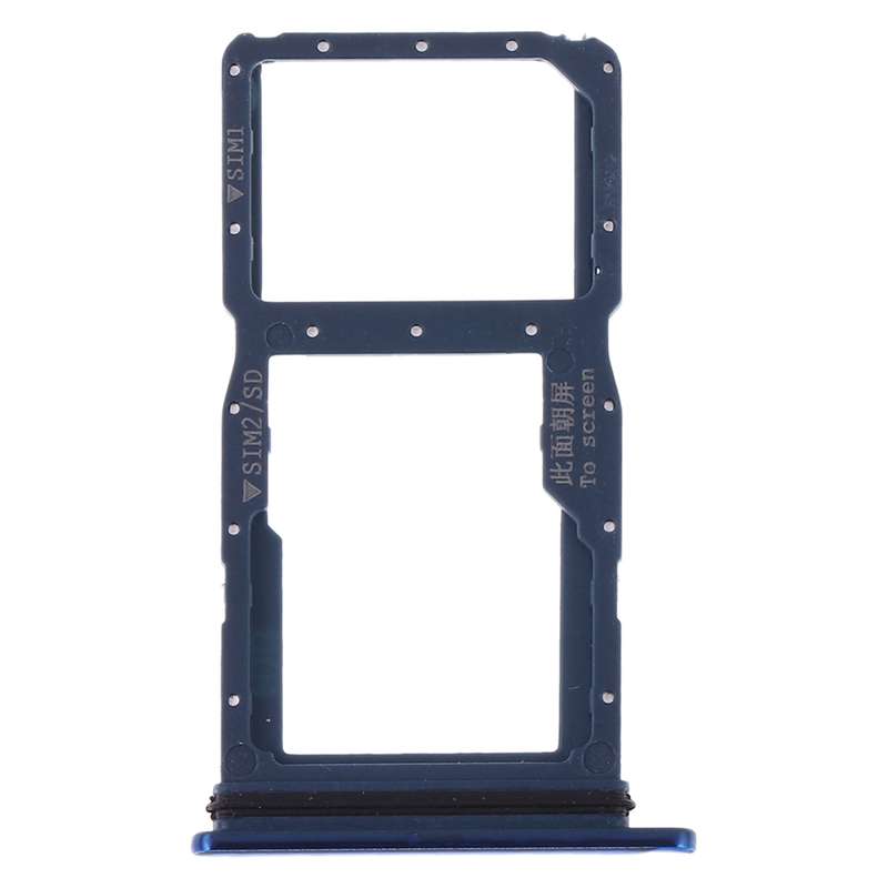 SIM Card Tray + SIM Card Tray / Micro SD Card Tray for Huawei Nova 5i (Blue)