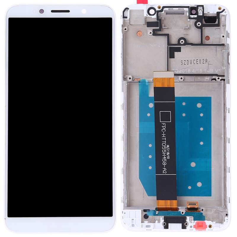 OEM LCD Screen for Huawei Y5 Prime (2018) Digitizer Full Assembly with Frame (Black)