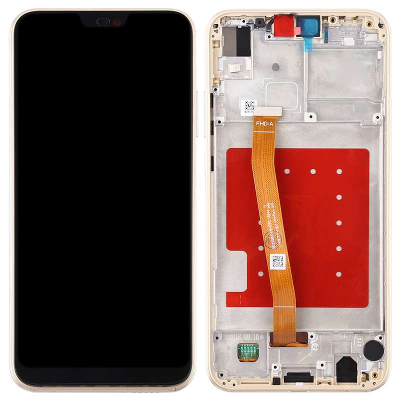 LCD Screen and Digitizer Full Assembly with Frame for Huawei P20 Lite / Nova 3e(Black)