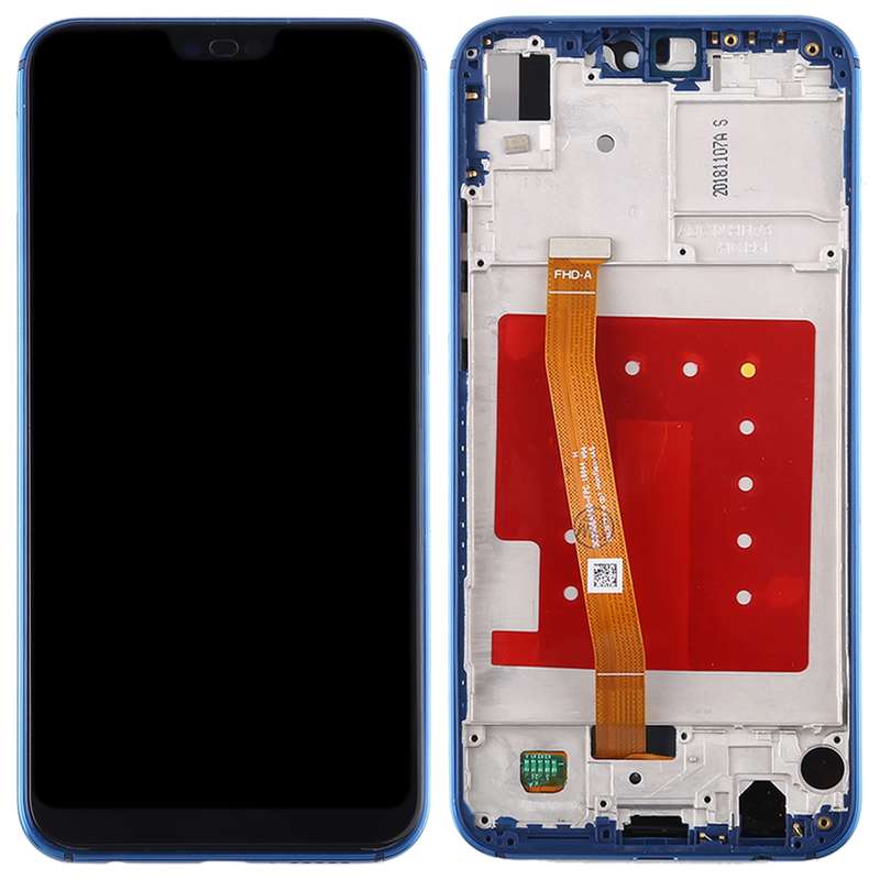 LCD Screen and Digitizer Full Assembly with Frame for Huawei P20 Lite / Nova 3e(Black)