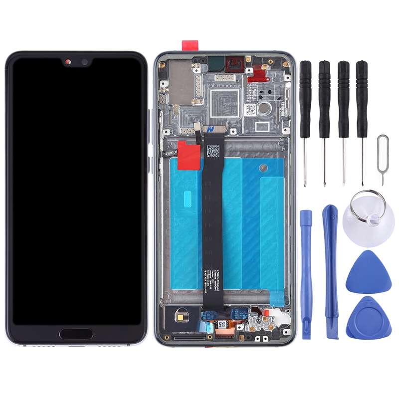 OEM LCD Screen for Huawei P20 Digitizer Full Assembly with Frame (Black)