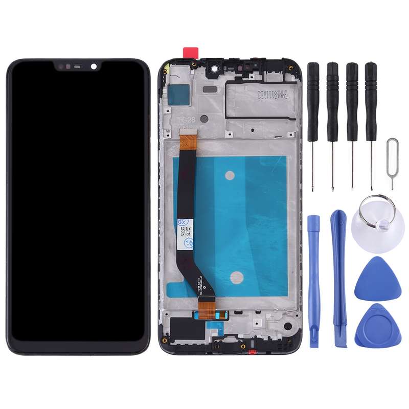 OEM LCD Screen for Huawei Honor 8C Digitizer Full Assembly with Frame (Black)