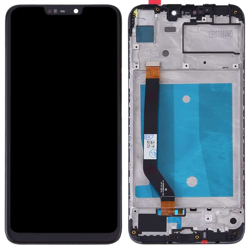 OEM LCD Screen for Huawei Honor 8C Digitizer Full Assembly with Frame (Black)
