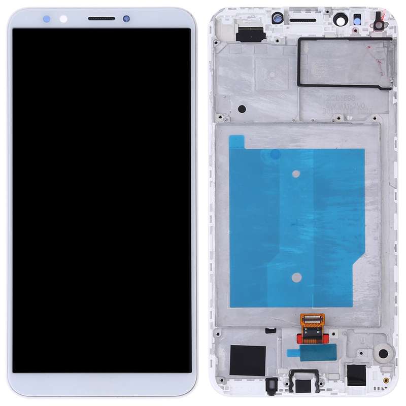 OEM LCD Screen for Huawei Y7 (2018) Digitizer Full Assembly with Frame (Black)