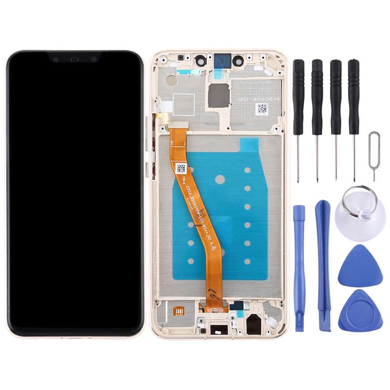 OEM LCD Screen for Huawei Mate 20 Lite / Maimang 7 Digitizer Full Assembly with Frame (Gold)