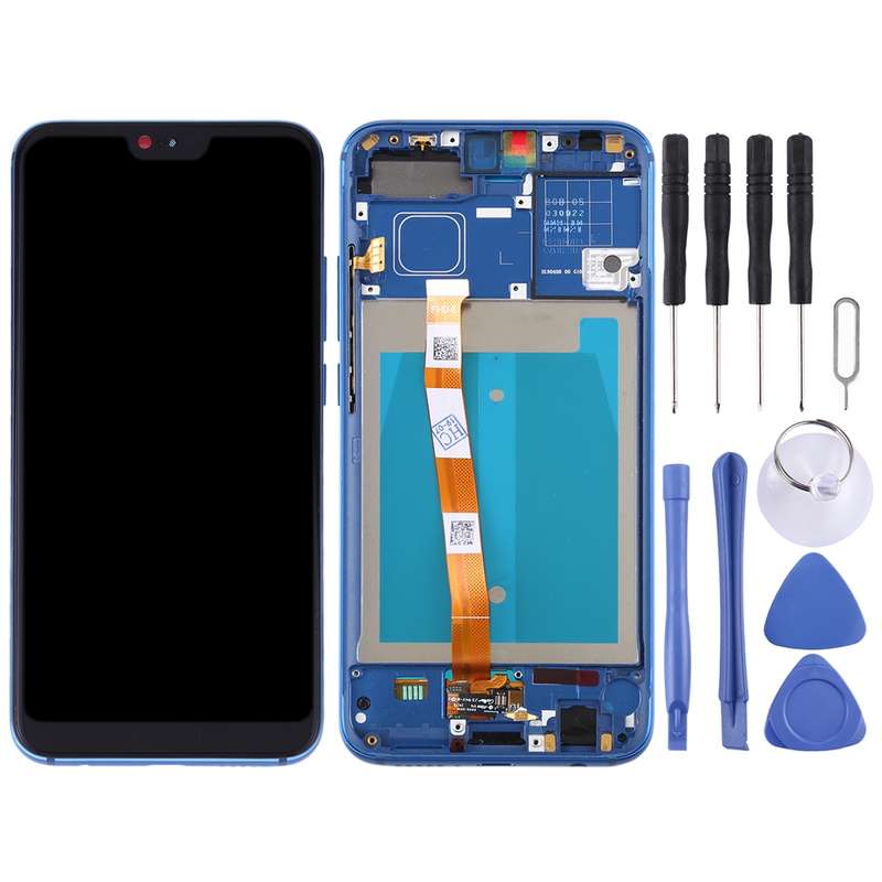 OEM LCD Screen for Huawei Honor 10 Digitizer Full Assembly with Frame (Blue)