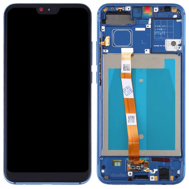 OEM LCD Screen for Huawei Honor 10 Digitizer Full Assembly with Frame (Blue)