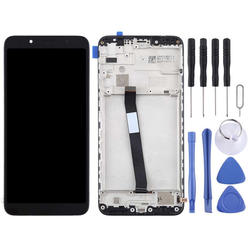 TFT LCD Screen for Xiaomi Redmi 7A Digitizer Full Assembly with Frame(Black)