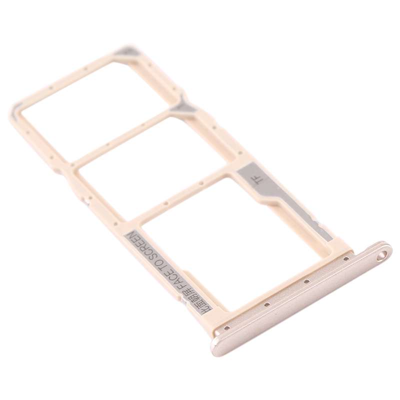 SIM Card Tray + SIM Card Tray + Micro SD Card Tray for Xiaomi Redmi 7A (Black)