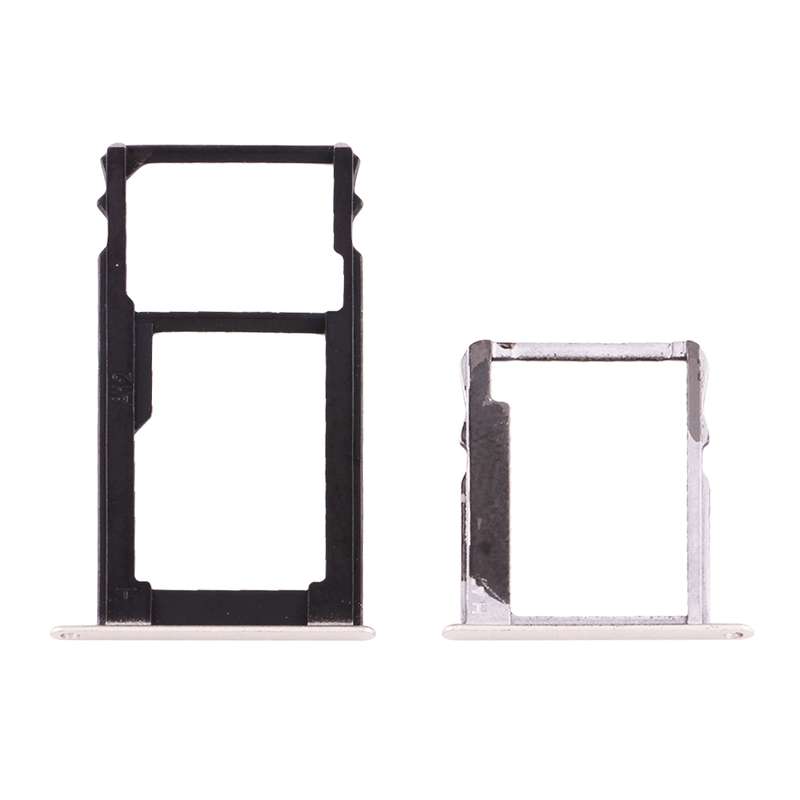 For Huawei Honor 5X / GR5 Micro SIM Card Tray + Nano SIM & Micro SD Card Tray(Gold)