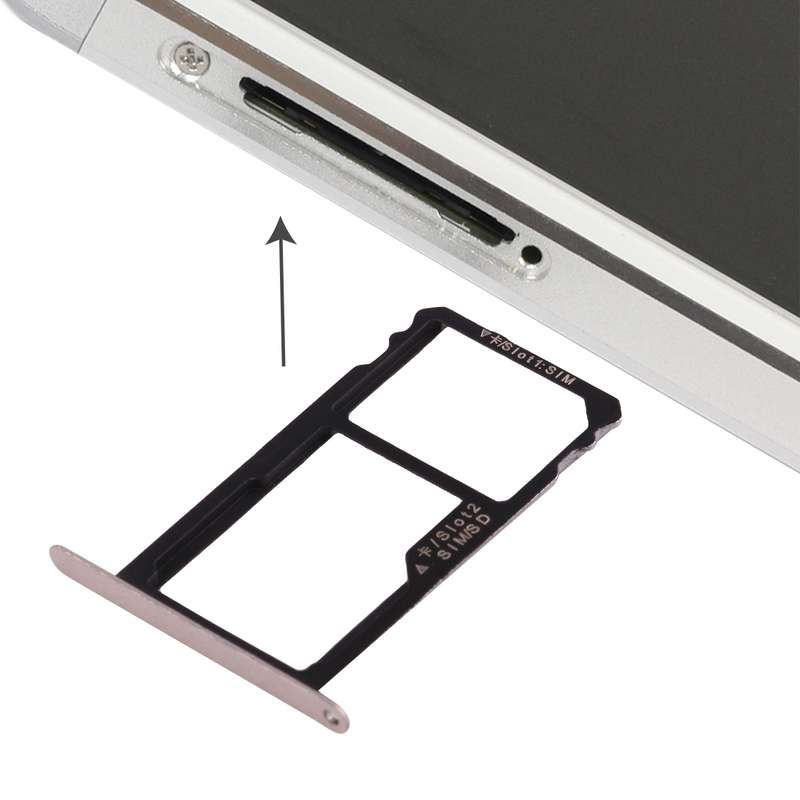 For Huawei Honor 7 Nano SIM Card Tray + Nano SIM / Micro SD Card Tray (Silver)