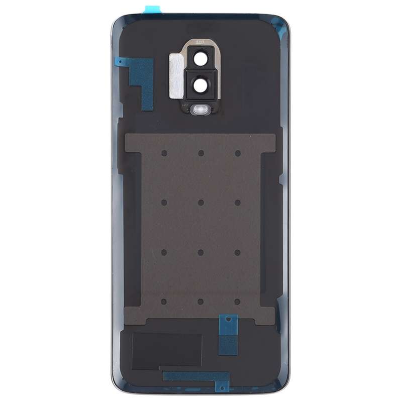 For OnePlus 6T Original Battery Back Cover with Camera Lens (Frosted Black )