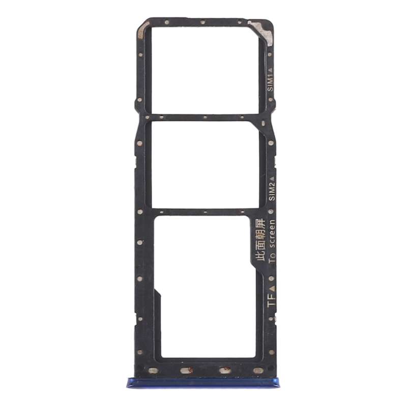 For OPPO Realme 3 Pro / Realme X Lite SIM Card Tray + SIM Card Tray + Micro SD Card Tray (Blue)