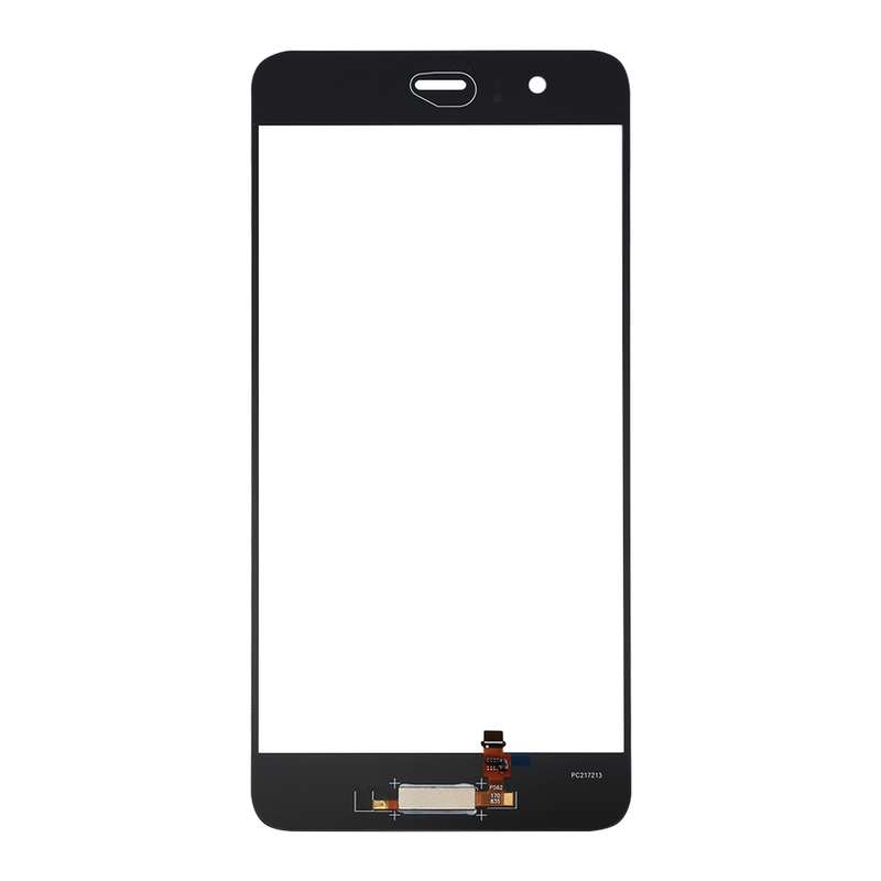 For Huawei P10 Plus Front Screen Outer Glass Lens, Support Fingerprint Identification (Black)