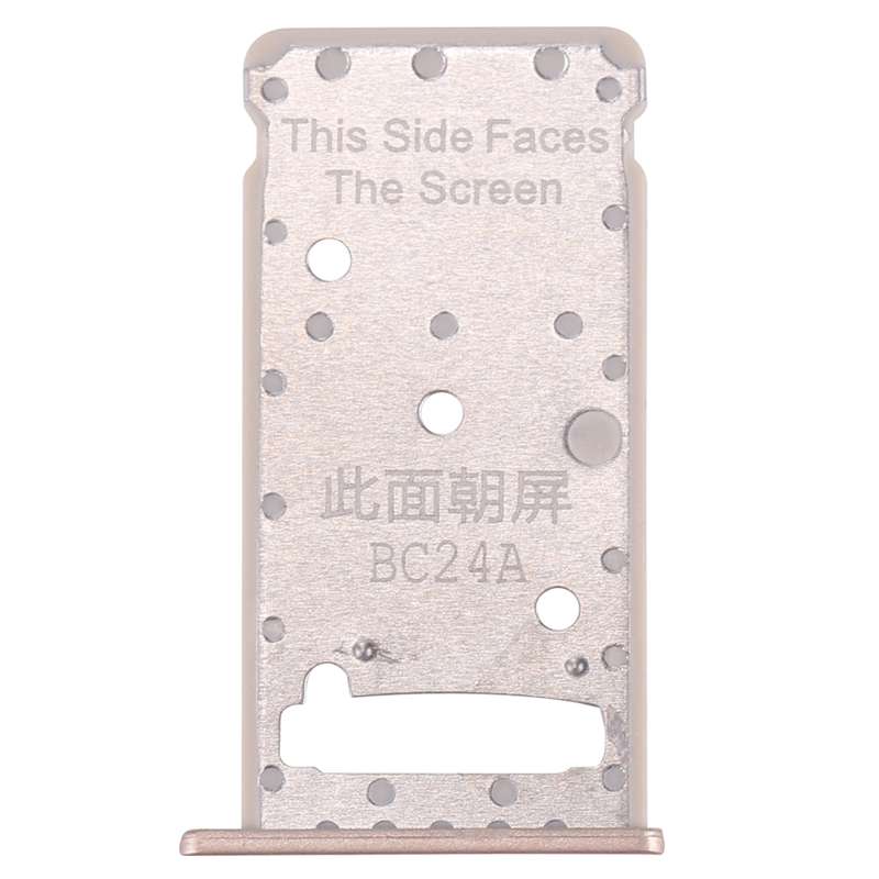 For Huawei Enjoy 7 Plus / Y7 Prime SIM Card Tray & SIM / Micro SD Card Tray(Dark Blue)