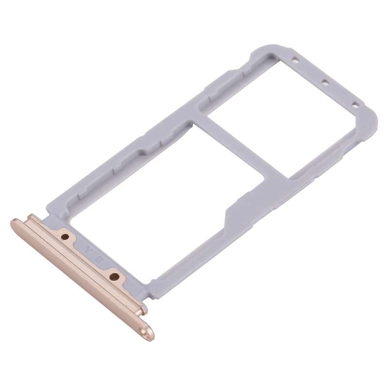 For Huawei Enjoy 7 Plus / Y7 Prime SIM Card Tray & SIM / Micro SD Card Tray(Dark Blue)