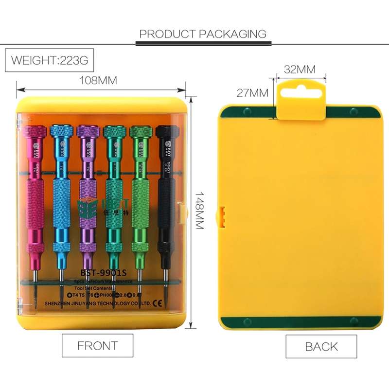 6 in 1 Precision Screwdriver Set Magnetic Electronic Screwdrivers Set for Mobile Phone Notebook Lapt