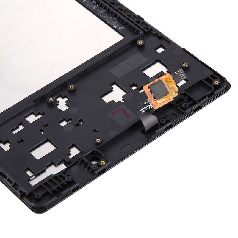 OEM LCD Screen for Lenovo A8-50 Tablet with Digitizer Full Assembly with Frame (Black)