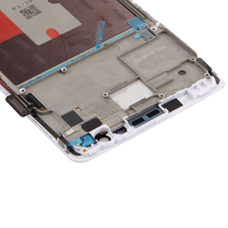 For OnePlus 3T Digitizer Full Assembly with Frame OEM LCD Screen (White)