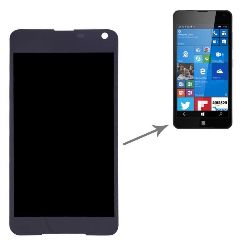 TFT LCD Screen for Microsoft Lumia 650 with Digitizer Full Assembly (Black)