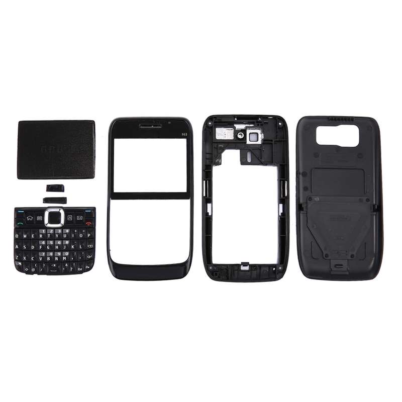 Full Housing Cover (Front Cover + Middle Frame Bezel + Battery Back Cover + Keyboard) for Nokia E63(