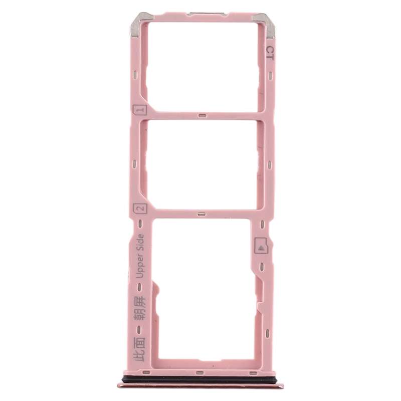 For Vivo S1 SIM Card Tray + SIM Card Tray + Micro SD Card Tray (Black)