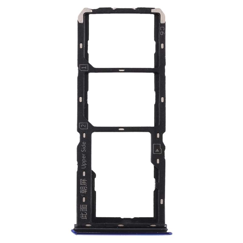 For Vivo S1 SIM Card Tray + SIM Card Tray + Micro SD Card Tray (Black)