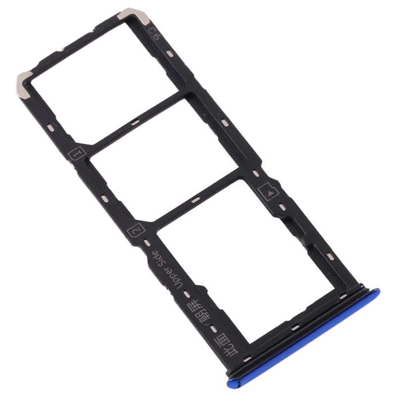 For Vivo S1 SIM Card Tray + SIM Card Tray + Micro SD Card Tray (Black)