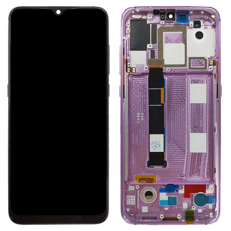 OLED LCD Screen for Xiaomi Mi 9 Digitizer Full Assembly with Frame(Blue)