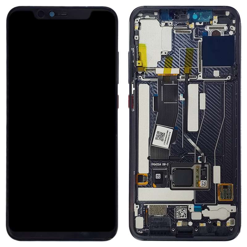 Original LCD Screen for Xiaomi Mi 8 Explorer / Mi 8 Pro Digitizer Full Assembly with Frame(Black)