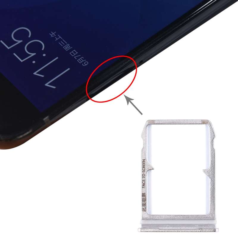 SIM Card Tray + SIM Card Tray for Xiaomi Mi 6(Black)