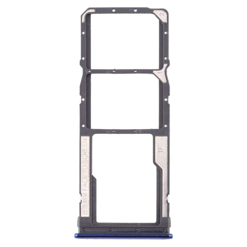 SIM Card Tray + SIM Card Tray + Micro SD Card Tray for Xiaomi Redmi Note 8 (Blue)