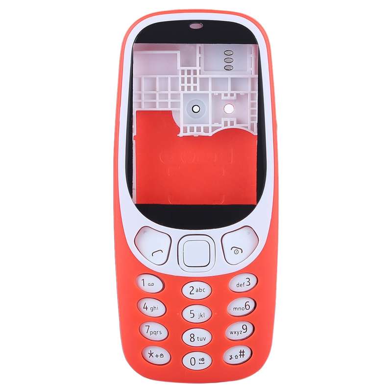 Full Assembly Housing Cover with Keyboard for Nokia 3310(Grey)