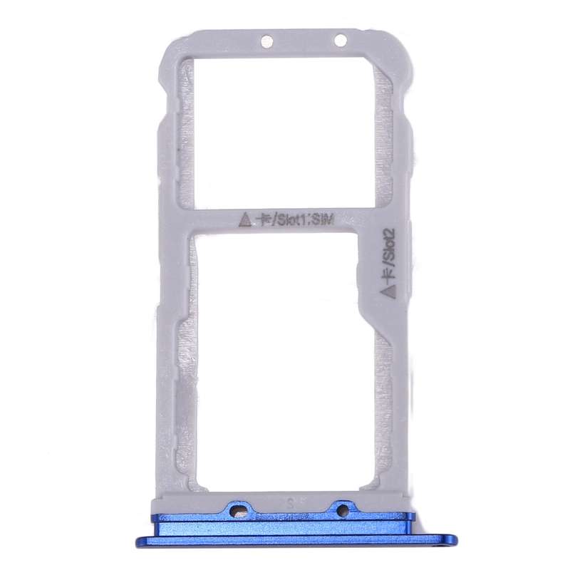For Huawei Honor 9 SIM Card Tray & SIM / Micro SD Card Tray(Blue)