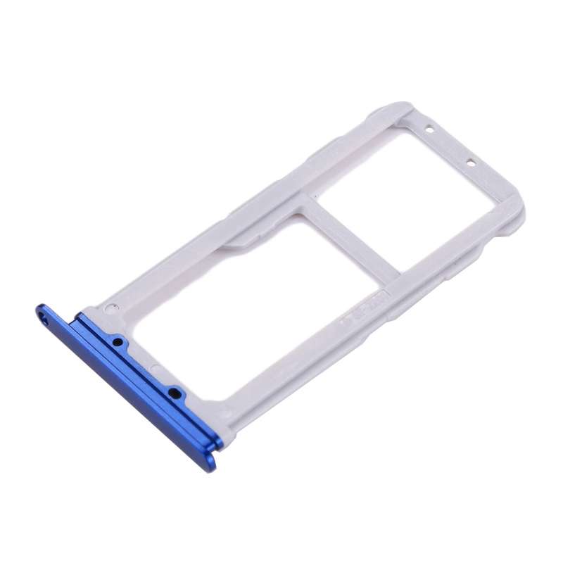 For Huawei Honor 9 SIM Card Tray & SIM / Micro SD Card Tray(Blue)