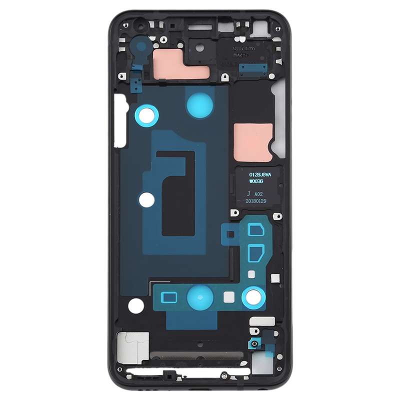Front Housing LCD Frame Bezel Plate for LG Q7 / Q610 / Q7 Plus / Q725 / Q720 / Q7A / Q7 Alpha(Black)