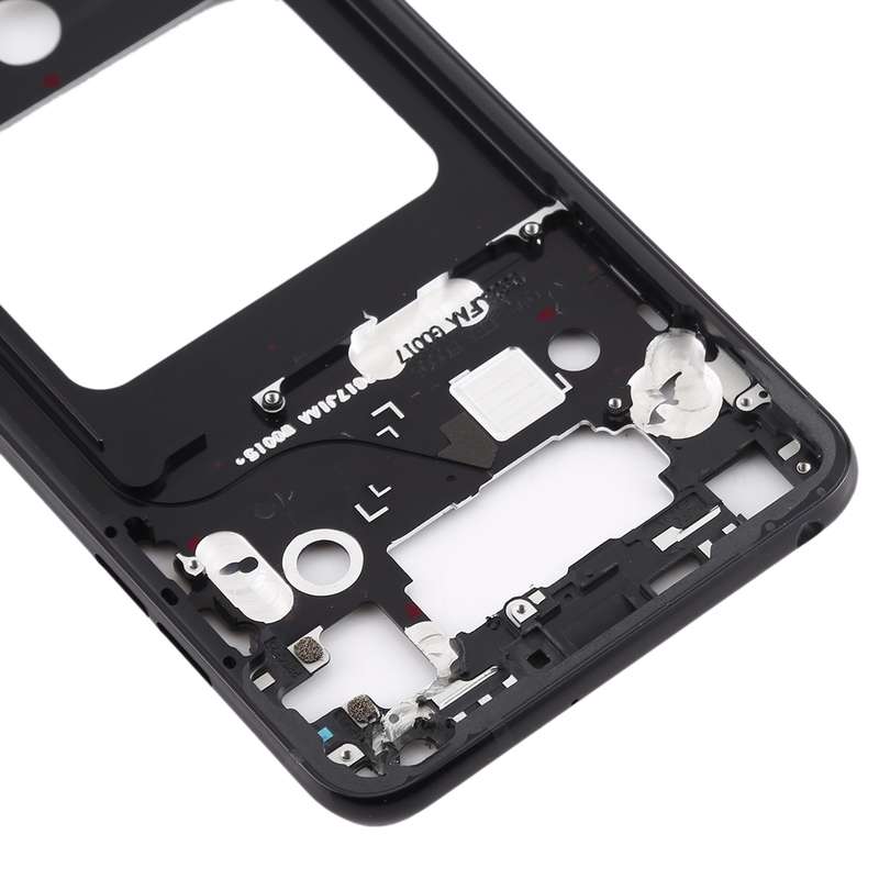 Front Housing LCD Frame Bezel Plate for LG V35 ThinQ (Black)