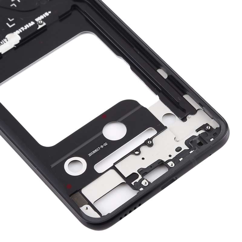 Front Housing LCD Frame Bezel Plate for LG V35 ThinQ (Black)