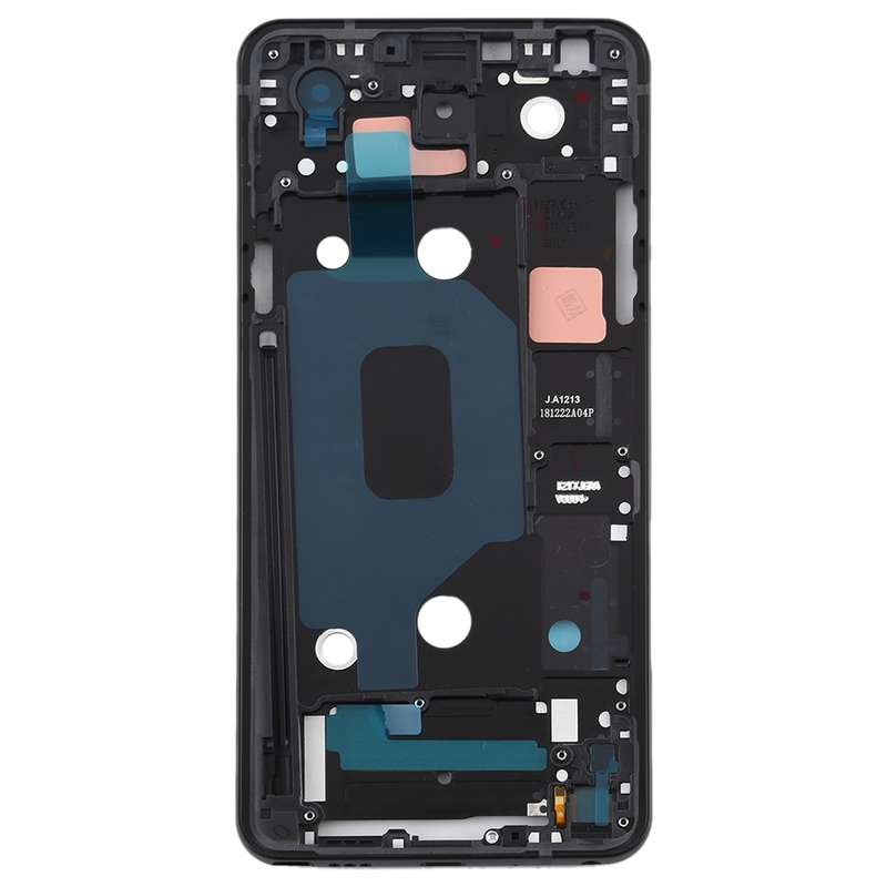Front Housing LCD Frame Bezel Plate for LG Q Stylo 4 Q710 Q710MS Q710CS (Black)